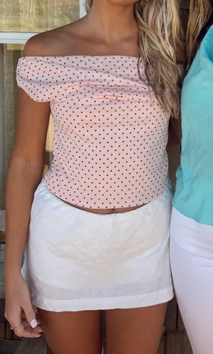 Urban Pink Polka Dot Top thumbnail 2