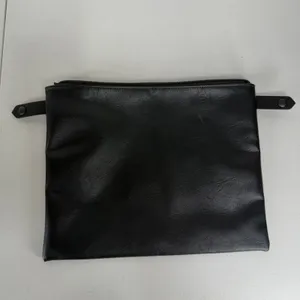 BEIS Large Pouch Travel Organizer Faux Leather Zip Top Clutch Black Accesory thumbnail 4