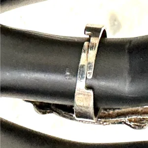 Turquoise tone silver tone adjustable ring thumbnail 6