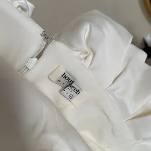 House of CB Selena Ivory Satin Ruffle‎ Strapless Dress size XL NWOT thumbnail 10