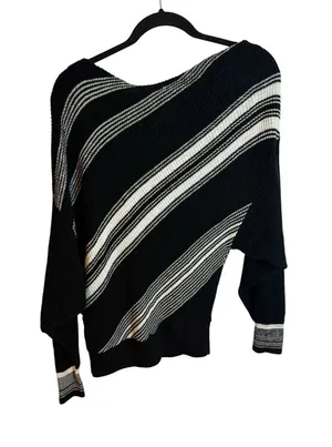 Free People Striped Spectrum Off The Shoulder Sweater thumbnail 1