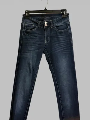 Kancan women’s size 24 high wasted, dark wash, skinny jeans thumbnail 1