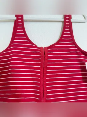 Pilcro Anthropologie Scoop Neck Striped Button Front Tank thumbnail 5