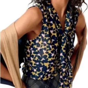 Cabi‎ By Anthropologie Flynn Floral Tie Top Size Large thumbnail 1