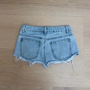 Edikted Micro Shorts Cut Off Low Rise Devin Size XS Blue thumbnail 2