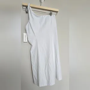 Outdoor Voices Unlined One Shoulder white Dress size XS thumbnail 4
