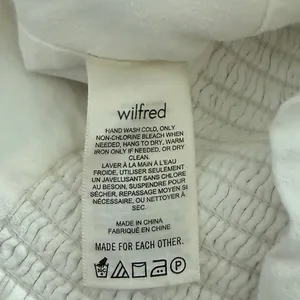 Aritzia Wilfred Novella Puff Sleeve Blouse Size Small Ivory White NWOT thumbnail 4