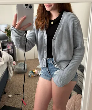 Brandy Melville Blue Cardigan thumbnail 1