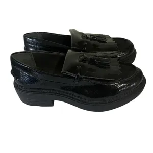 Franco Sarto Womens Kili Purple Patent Loafers Shoes 7 Medium Black Platform‎ thumbnail 5