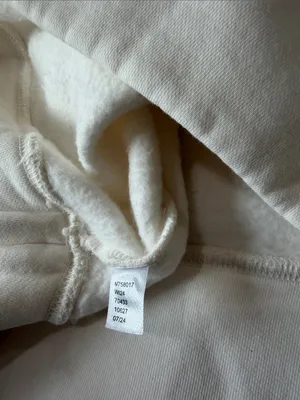 NEW LOU & GREY Ski Resort Glacier Lake Crewneck Sweatshirt Ivory Oversized L thumbnail 7