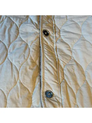 Quilted Front Vest beige Khaki size medium Tan thumbnail 3