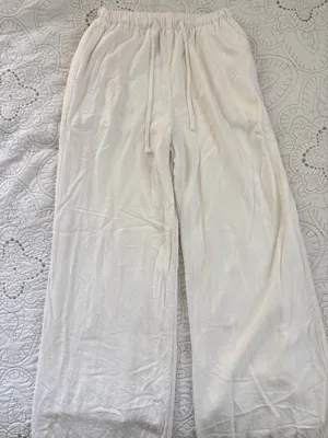 Princess Polly Linen Pants White thumbnail 3