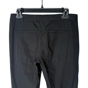 Theory Black Wool Straight Leg Pants Size 4 Zipper Ankle Quiet‎ Luxury Capsule thumbnail 13