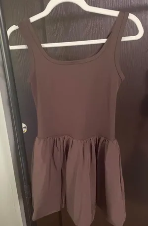 Women’s bubble athletic dress Brown thumbnail 1