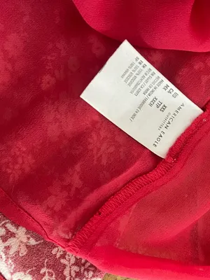 American Eagle Outfitters Red Floral Spaghetti-Strap Mini Dress thumbnail 7