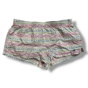 Aerie Fair Isle Print Pajama Shorts Women’s Small‎ Cotton Modal Lounge thumbnail 6