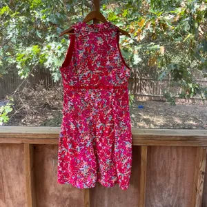 Sangria Women's Vintage Red Printed Empire Waist Sleeveless Dress Size 16 thumbnail 2
