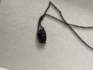 Kendra Scott Elisa Pendant Necklace in Black Drusy thumbnail 4