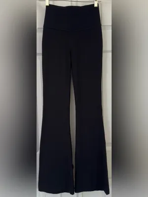 Lululemon Groove Super-High-Rise Flared Pant Nulu black size 4 thumbnail 3