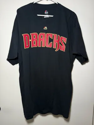 Majestic Arizona Diamondbacks Paul Goldschmidt T-Shirt Black Mens 2XL thumbnail 1