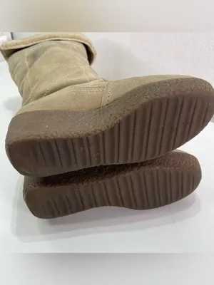 Y2K Steve Madden Faux Fur Boots Platform 9.5M Chunky Lined Suede Knee High Boho thumbnail 6