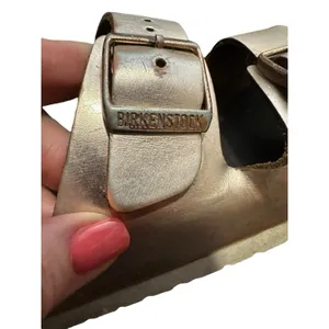 BIRKENSTOCK Arizona Rose Gold 2 Strap Sandals Size‎ 36 US 5 Slip On Boho #S57-1 thumbnail 3