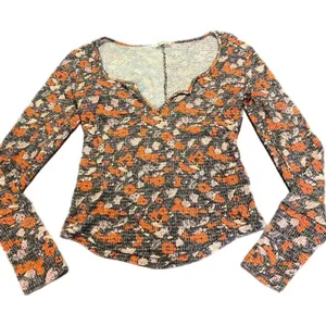 NWOT Free People Intimately Ciara Printed Layering Top Sz S thumbnail 4