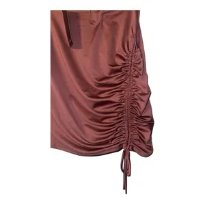 21 Saints Mauve Ruched Bodycon Mini Skirt, Small‎ thumbnail 2
