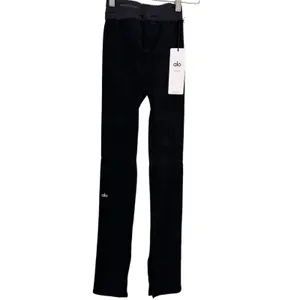 Alo Seamless Luxe Terry High Waist Cuddle Legging -New Women Black | Size: XXS thumbnail 4