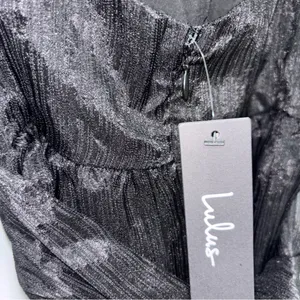 Lulus Celebratory Moment Black Surplice Puff Sleeve Midi Dress thumbnail 7