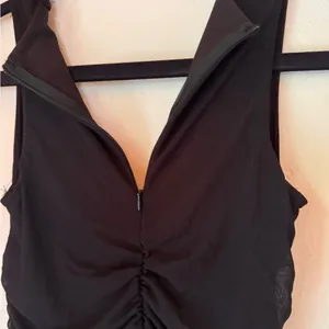 Bodycon Ruffles Double Layers Mesh Sexy Bodycon Party Dress small black thumbnail 5