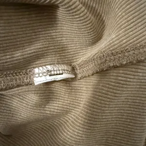 Zara Beige Short Sleeve Ribbed Tee thumbnail 4