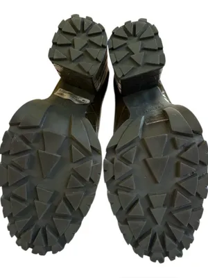 EUC SCHUTZ Leather Croc Embossed Heeled Boots Green Size 7.5 thumbnail 7