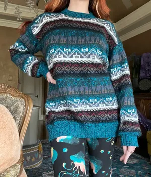 Bohemian Mexico Sweater Size M thumbnail 2