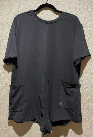 Free People Movement NWOT Hot Shot Tee Romper Washout Black Size XS thumbnail 3