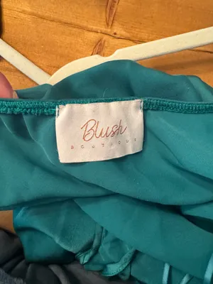 Teal Cut - Out Halter Formal Dress thumbnail 6