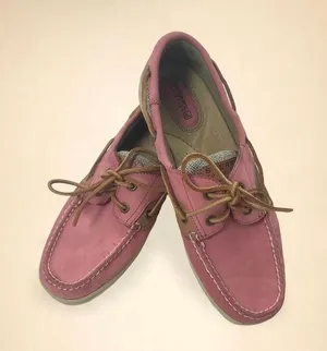 Sperry Top Slider Bluefish 2 Eye Boat Shoes in Washed Red thumbnail 1