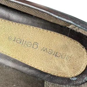 Andrew Geller‎ Brown Metallic Buckle Low Heeled Ballet Slip Ons Office Wear 7.5 thumbnail 7