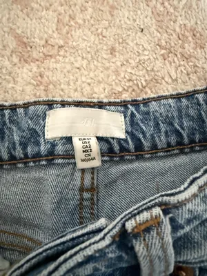 H&M High Rise Straight Leg Jeans thumbnail 3