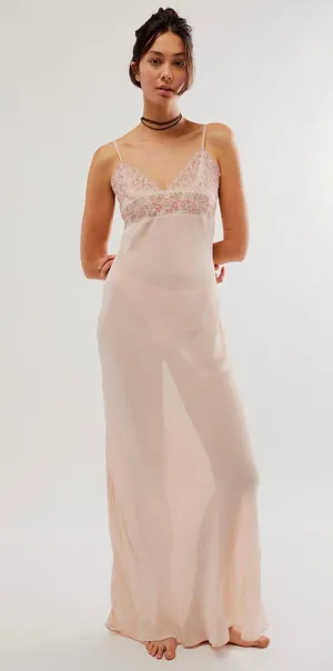 Free People Midnight Magic Maxi Slip thumbnail 1