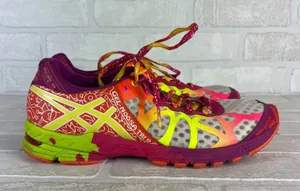 ASICS GEL Noosa Tri 9 Womens 9.5 Running Shoes Neon Multicolor‎ Triathlon T458N thumbnail 1