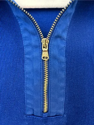 Lauren Ralph Lauren Blue Cable Knit Sweater Women's M 100% Cotton Logo Preppy thumbnail 8