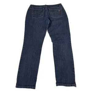 MK Michael Kors Jeans Women's Size 8 Mid Rise‎ Ankle Crop Stretch Dark Wash Blue thumbnail 2