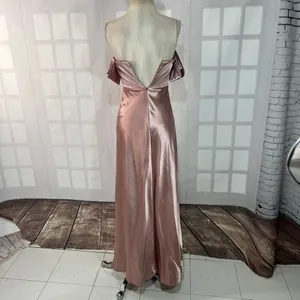 Birdy Grey English Rose Mia Shiny Satin Convertible Bridesmaid Dress Size XS thumbnail 7