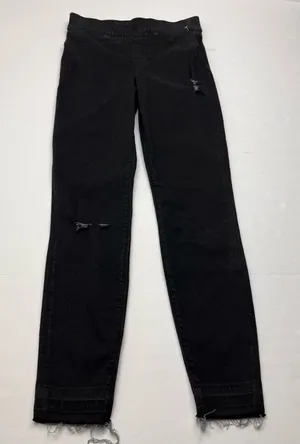 Spanx Distressed Jegging‎ Womens Size XS Black Pull On Raw Hem Slimming Skinny thumbnail 1