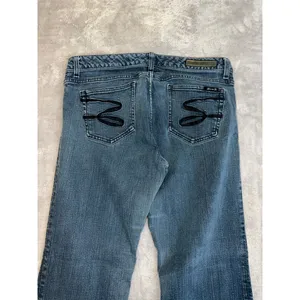 Women's Seven7 Blue Flare Jeans thumbnail 7
