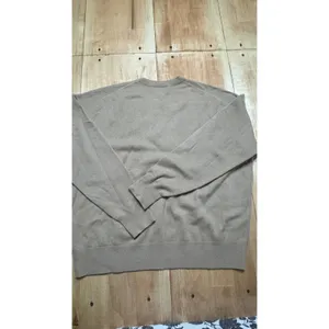 Nordstrom Womens 100% Cashmere V-Neck Sweater Tan Camel Brown Size‎ L thumbnail 5