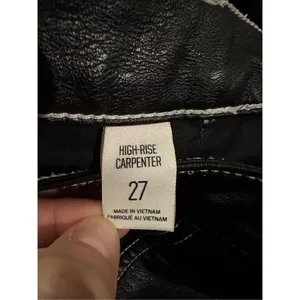 Urban Outfitters BDG Leila Faux Leather Carpenter High‎ Rise Pants sz 27 thumbnail 7