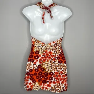 HER PONY Mini Dress Womens Size 2 Festival Retro Boho Coachella Hippie Nostalgia thumbnail 6