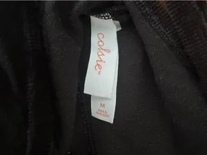 Velour black crop top Size M thumbnail 3